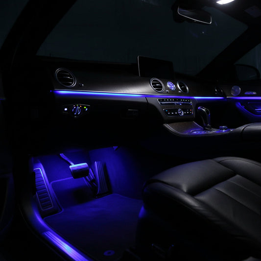 4-piece LED foot light strips for car interior
