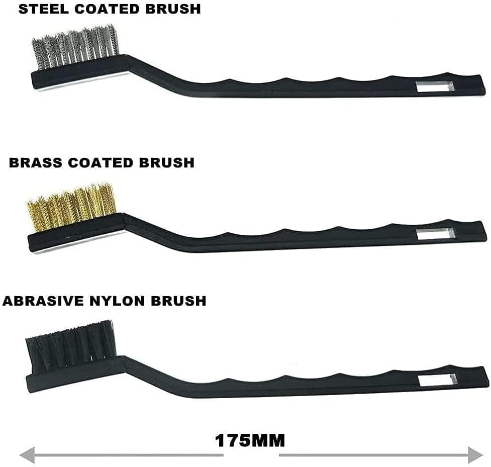 Nurkul 11-Piece Auto Detailing Set with Boar Hair Brushes, Steel Wire Brushes, and A/C Brushes - Soft Bristles and Wooden Handles for Interior, Exterior, and Leather Cleaning in 6 Sizes