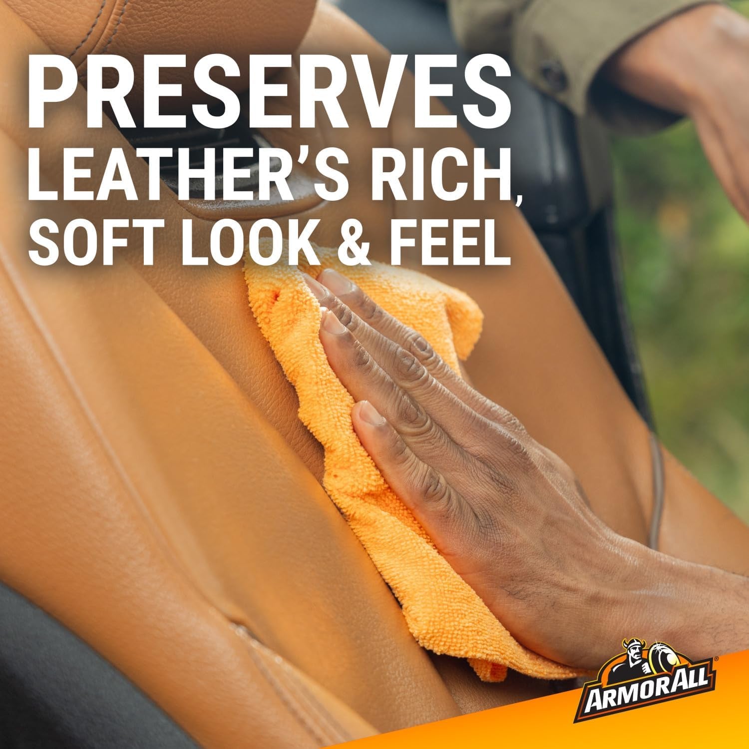 Armor All Leather Cleaner and Beeswax Care Spray for Automotive Use, 16 Oz Each