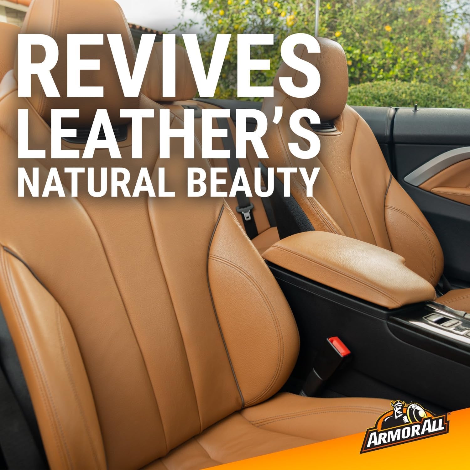 Armor All Leather Cleaner and Beeswax Care Spray for Automotive Use, 16 Oz Each