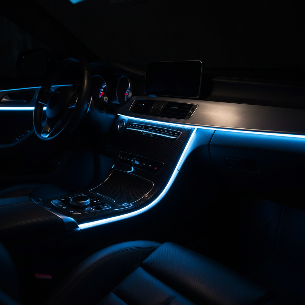 Neon LED - Dashboard Blue
